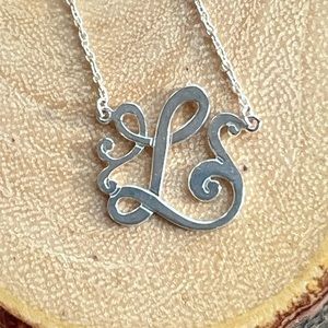 Sterling Silver "L" Initial Necklace